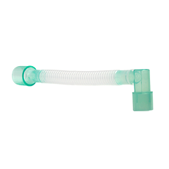 Gänsegurgel PE Winkeladapter mit rechtwinkligem Patientenkonnektor, 22AD-15ID, unsteril 