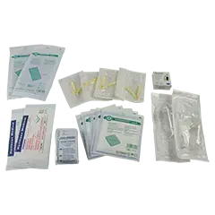 Abnabelungsbesteck in Gleitverschlusstasche