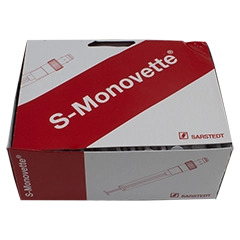 S-Monovette K3 EDTA, 4,9 ml, Verschluss transparent/rot, (LxØ): 90 x 13 mm, 