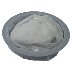 Brech,-Auffangbeutel Universal, Beutel weiß / Ring blau