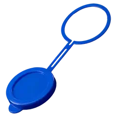 Deckel für Urinflasche, blau