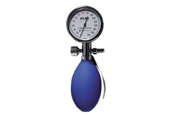 Manometer-Gehäuse  - Einschlauch - blau