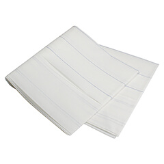 Tragelaken 100 x 210 cm 2-lagig, Tissue weiß, Unisan Comfort