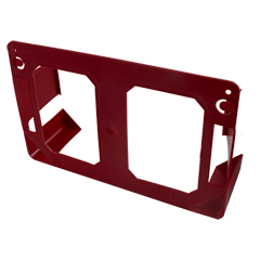 Wandhalterung rot, Kunststoff,