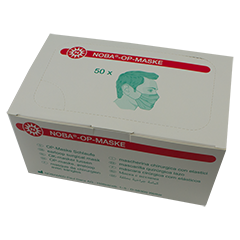 Mund-Nasen-Schutz Typ IIR nach DIN EN 14683 grün Gummiband