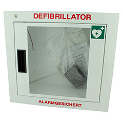 AED-Aufbewahrungschrank weiß