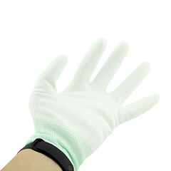 PU-Handschuh (Paar) mit Strickbund Gr. 7