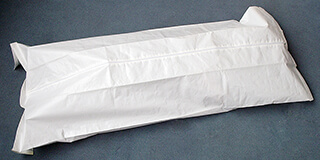Leichensack aus PE ohne Tragegriffe, 220 x 90 cm