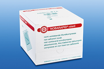 Nobarapid Wundkompressen, steril, 7,5 x 7,5 cm