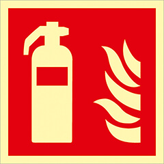 Brandschutzzeichen langnachleuchtend Kunststoff