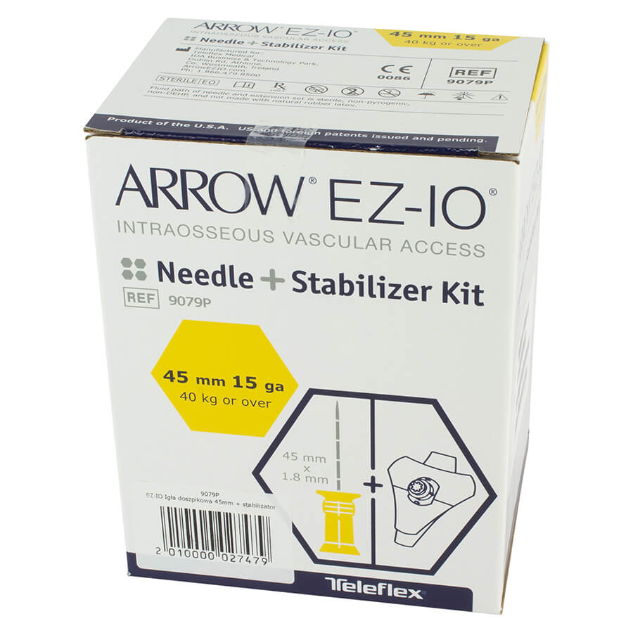 Vidacare EZ-IO Intraossäres Infusionssystem Nadel-Kit gelb inklusive Stabilisierungspflaster