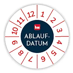 Aufkleber *hestomed Ablaufdatum*