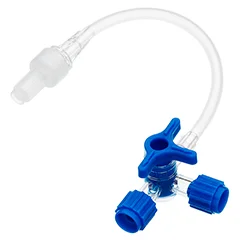 BD  Dreiwegehahn mit Verlängerungsschlauch 10 cm