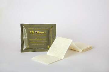 CELOX Z-gefaltete Gauze 1,52 m x 7,6 cm