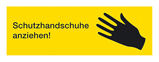 Normsymbol Schutzhandschuhe